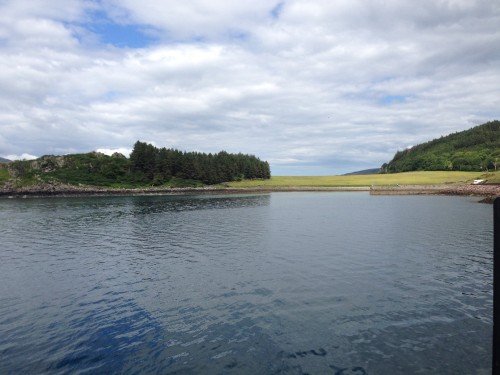 Figure 16. Clachan Harbour on the Isle of Raasay where the SAMPHIRE team was investigating the area for submerged prehistoric sites (Photo by: Chelsea Colwell-Pasch).